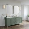 James Martin Vanities Chicago 72in Double Vanity, Smokey Celadon w/ 3 CM Ethereal Noctis Top 305-V72-SC-3ENC